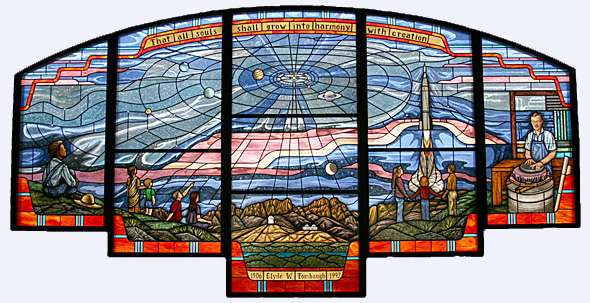 Tombaugh Memorial Stained-glass window